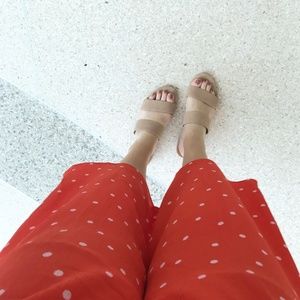 Everly Red and Pink Polka Dot Jumpsuit